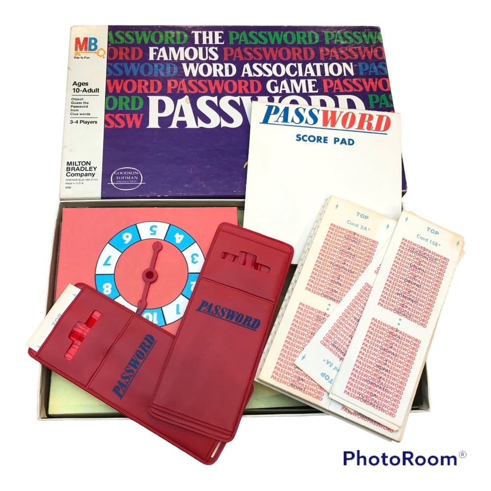Vintage 1978 Password 21st Edition Milton Bradley 100% Complete